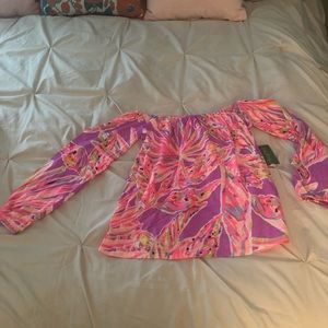 Lilly Pulitzer off the shoulder top.